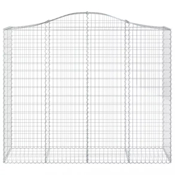 3 db íves horganyzott vas gabion kosár 200x50x160/180 cm