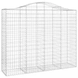 4 db íves horganyzott vas gabion kosár 200x50x160/180 cm