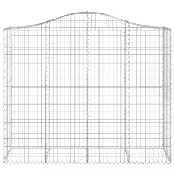 6 db íves horganyzott vas gabion kosár 200x50x160/180 cm
