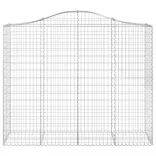 9 db íves horganyzott vas gabion kosár 200x50x160/180 cm