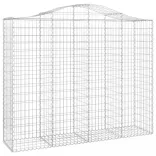 10 db íves horganyzott vas gabion kosár 200x50x160/180 cm