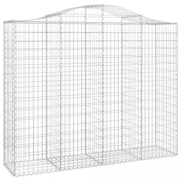 11 db íves horganyzott vas gabion kosár 200x50x160/180 cm