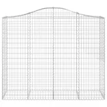 14 db íves horganyzott vas gabion kosár 200x50x160/180 cm