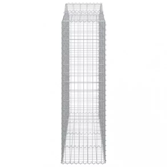 15 db íves horganyzott vas gabion kosár 200x50x160/180 cm