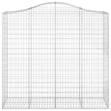 2 db íves horganyzott vas gabion kosár 200x50x180/200 cm