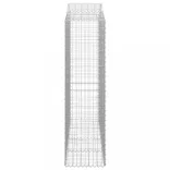 2 db íves horganyzott vas gabion kosár 200x50x180/200 cm