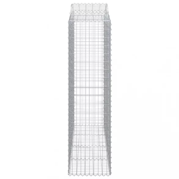 2 db íves horganyzott vas gabion kosár 200x50x180/200 cm