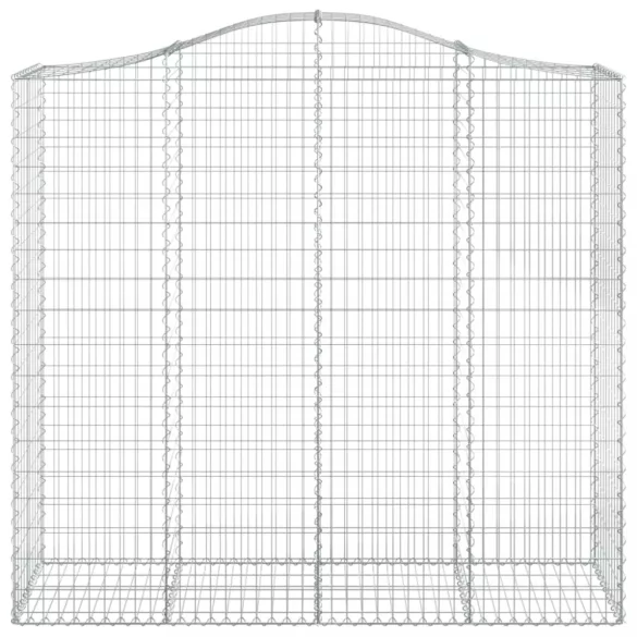 3 db íves horganyzott vas gabion kosár 200x50x180/200 cm