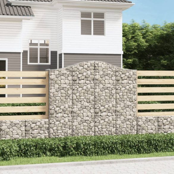 4 db íves horganyzott vas gabion kosár 200x50x180/200 cm