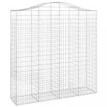 3 db íves horganyzott vas gabion kosár 200x50x200/220 cm