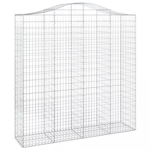 3 db íves horganyzott vas gabion kosár 200x50x200/220 cm