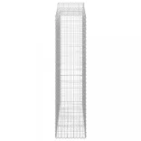 3 db íves horganyzott vas gabion kosár 200x50x200/220 cm