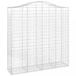 4 db íves horganyzott vas gabion kosár 200x50x200/220 cm