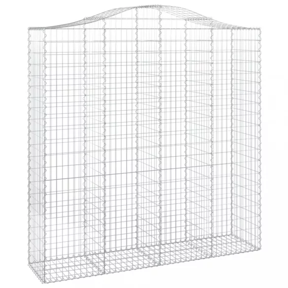 4 db íves horganyzott vas gabion kosár 200x50x200/220 cm