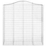 4 db íves horganyzott vas gabion kosár 200x50x200/220 cm