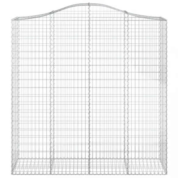 4 db íves horganyzott vas gabion kosár 200x50x200/220 cm