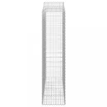 4 db íves horganyzott vas gabion kosár 200x50x200/220 cm