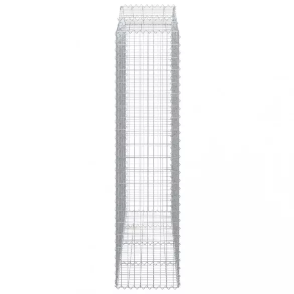 4 db íves horganyzott vas gabion kosár 200x50x200/220 cm