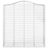 5 db íves horganyzott vas gabion kosár 200x50x200/220 cm