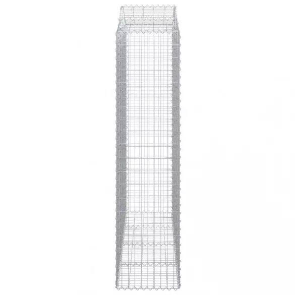 5 db íves horganyzott vas gabion kosár 200x50x200/220 cm