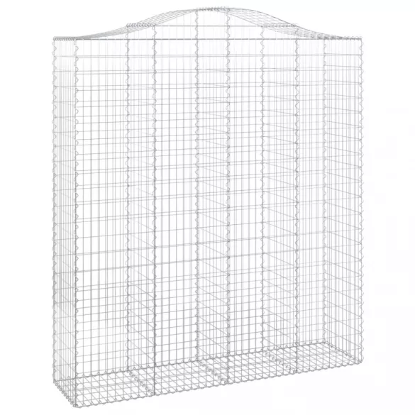 3 db íves horganyzott vas gabion kosár 200x50x220/240 cm
