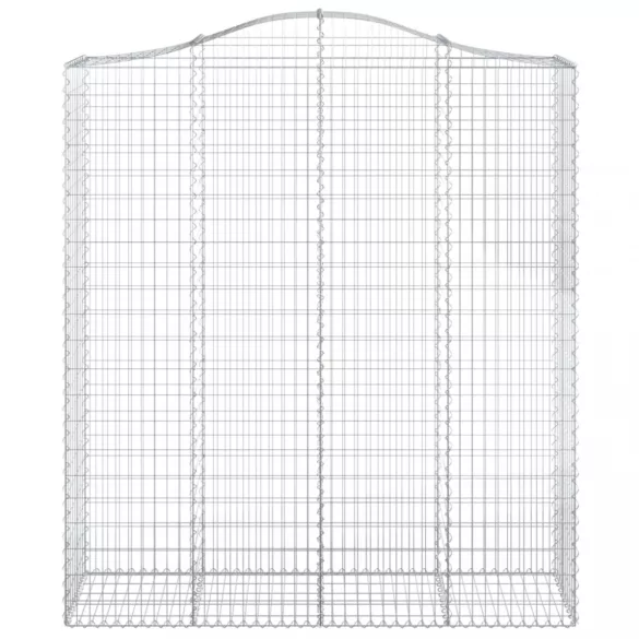 3 db íves horganyzott vas gabion kosár 200x50x220/240 cm