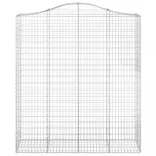 4 db íves horganyzott vas gabion kosár 200x50x220/240 cm