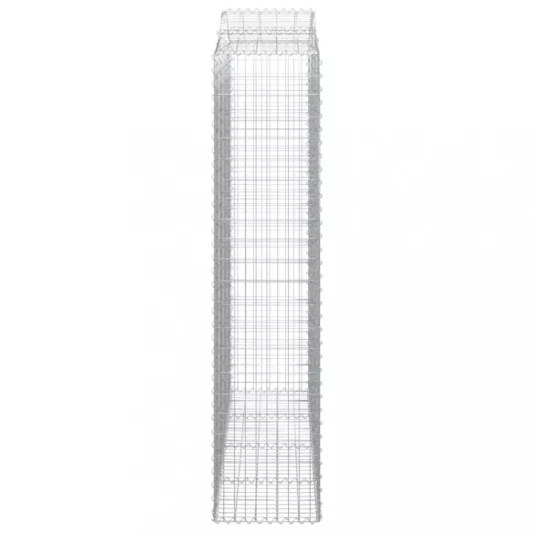 5 db íves horganyzott vas gabion kosár 200x50x220/240 cm