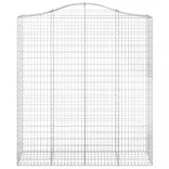 7 db íves horganyzott vas gabion kosár 200x50x220/240 cm
