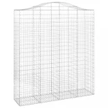 8 db íves horganyzott vas gabion kosár 200x50x220/240 cm