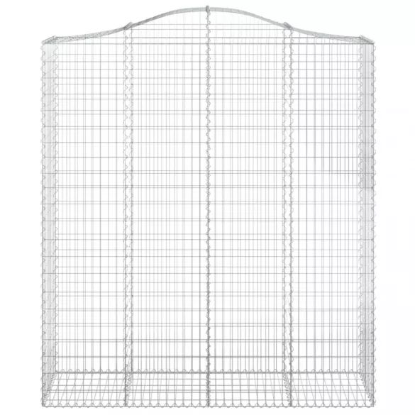 8 db íves horganyzott vas gabion kosár 200x50x220/240 cm