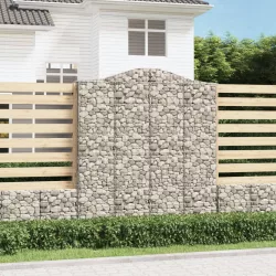 12 db íves horganyzott vas gabion kosár 200x50x220/240 cm