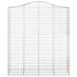 12 db íves horganyzott vas gabion kosár 200x50x220/240 cm