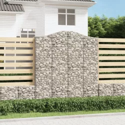 13 db íves horganyzott vas gabion kosár 200x50x220/240 cm