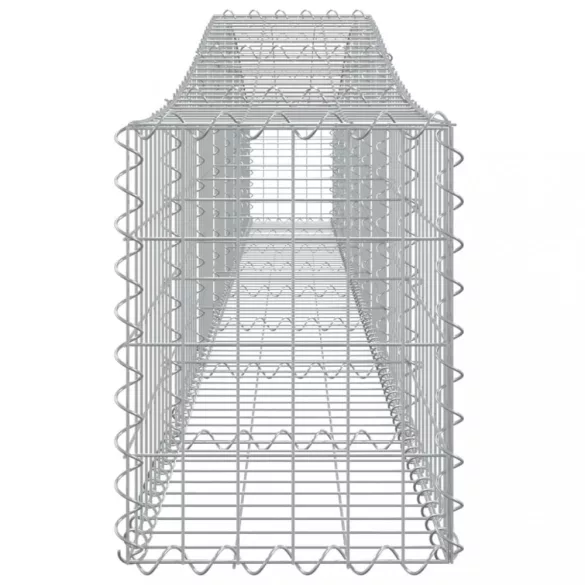 2 db íves horganyzott vas gabion kosár 400x30x40/60 cm