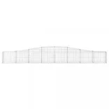 3 db íves horganyzott vas gabion kosár 400x30x40/60 cm