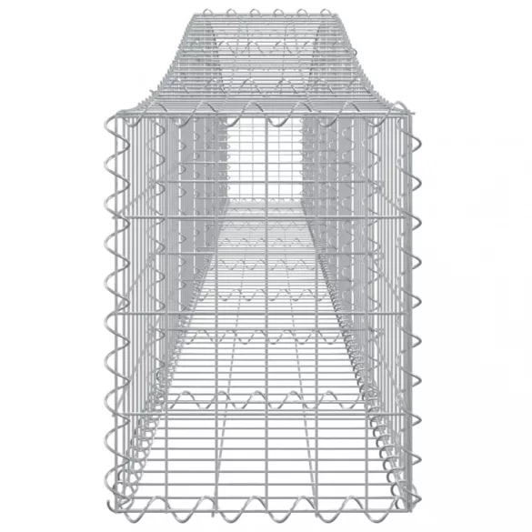 3 db íves horganyzott vas gabion kosár 400x30x40/60 cm
