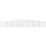 4 db íves horganyzott vas gabion kosár 400x30x40/60 cm