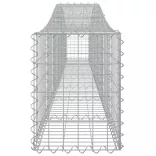 5 db íves horganyzott vas gabion kosár 400x30x40/60 cm