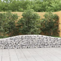 7 db íves horganyzott vas gabion kosár 400x30x40/60 cm