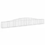 10 db íves horganyzott vas gabion kosár 400x30x40/60 cm