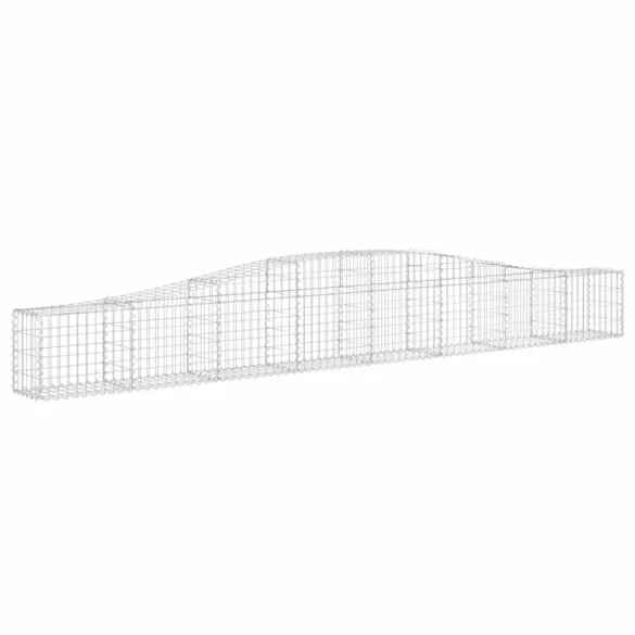 10 db íves horganyzott vas gabion kosár 400x30x40/60 cm