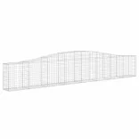 2 db íves horganyzott vas gabion kosár 400x30x60/80 cm