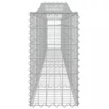 7 db íves horganyzott vas gabion kosár 400x30x60/80 cm