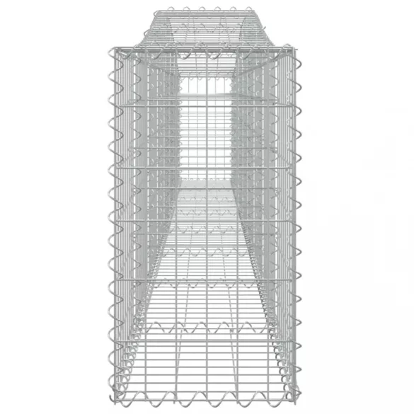 7 db íves horganyzott vas gabion kosár 400x30x60/80 cm
