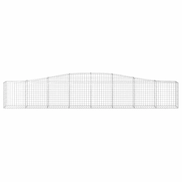 10 db íves horganyzott vas gabion kosár 400x30x60/80 cm