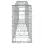 10 db íves horganyzott vas gabion kosár 400x30x60/80 cm