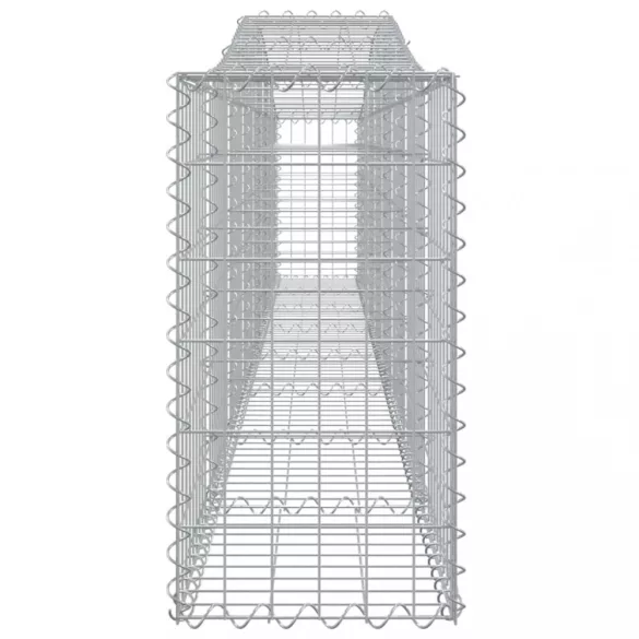 10 db íves horganyzott vas gabion kosár 400x30x60/80 cm