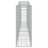 4 db íves horganyzott vas gabion kosár 400x30x80/100 cm