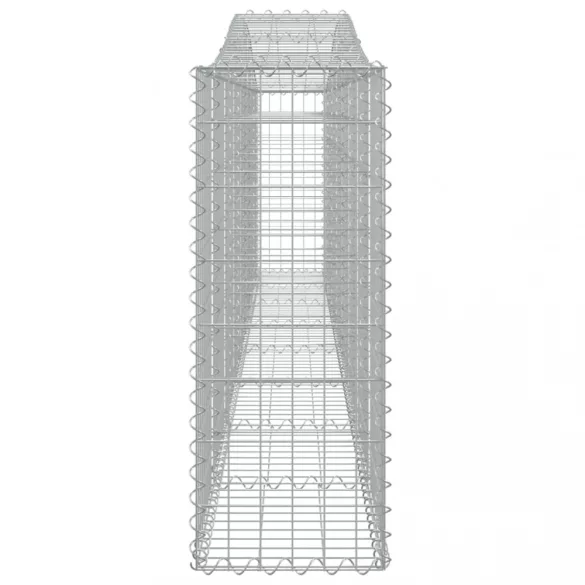 5 db íves horganyzott vas gabion kosár 400x30x80/100 cm